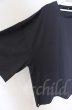 画像2: NO ID. / ドロップショルダードレープBIG Tシャツ ONE チャコール O-25-10-22-047-NO-ts-YM-OS (2)