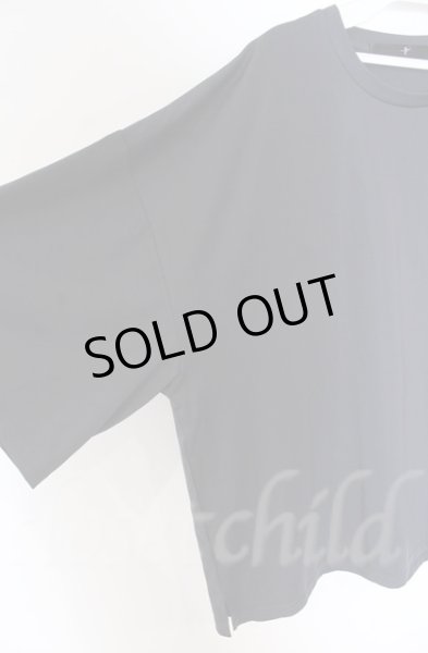 画像2: NO ID. / ドロップショルダードレープBIG Tシャツ ONE チャコール O-25-10-22-047-NO-ts-YM-ZT1028N (2)