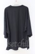 画像3: NO ID. / ドロップショルダードレープBIG Tシャツ ONE チャコール O-25-10-22-047-NO-ts-YM-OS (3)