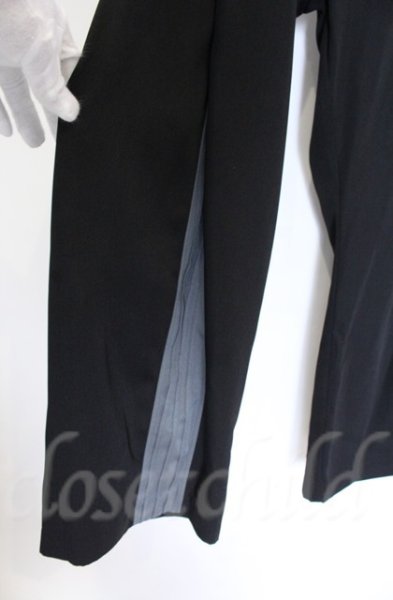 画像3: NO ID. BLACK / チェンジングサイドラインワイドトラウザーズパンツ 2 ブラックｘチャコール O-25-10-22-048-NO-pa-YM-ZT90 (3)