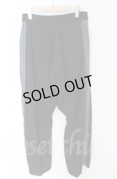 画像4: NO ID. BLACK / チェンジングサイドラインワイドトラウザーズパンツ 2 ブラックｘチャコール O-25-10-22-048-NO-pa-YM-ZT90 (4)