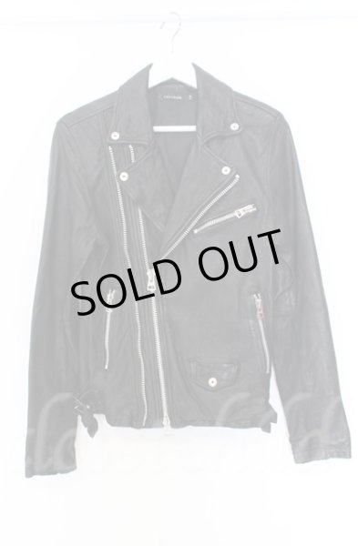 画像1: CIVARIZE / ベジタブルタンニングシープレザーダブルライダースジャケット 44 ブラック O-25-10-22-005-CI-ou-YM-OS (1)
