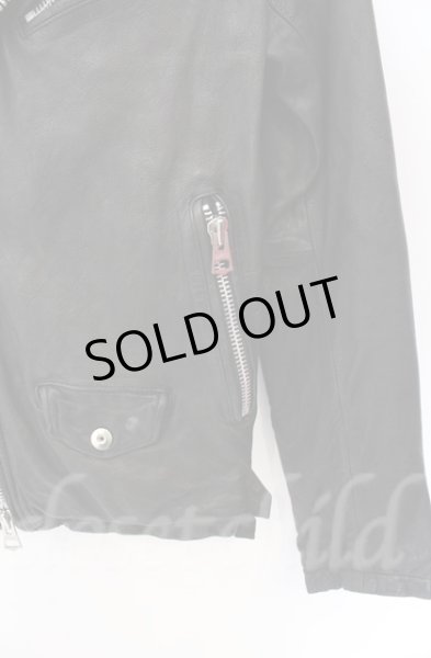 画像4: CIVARIZE / ベジタブルタンニングシープレザーダブルライダースジャケット 44 ブラック O-25-10-22-005-CI-ou-YM-OS (4)