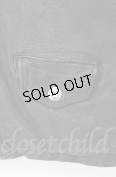 画像5: CIVARIZE / ベジタブルタンニングシープレザーダブルライダースジャケット 44 ブラック O-25-10-22-005-CI-ou-YM-OS (5)