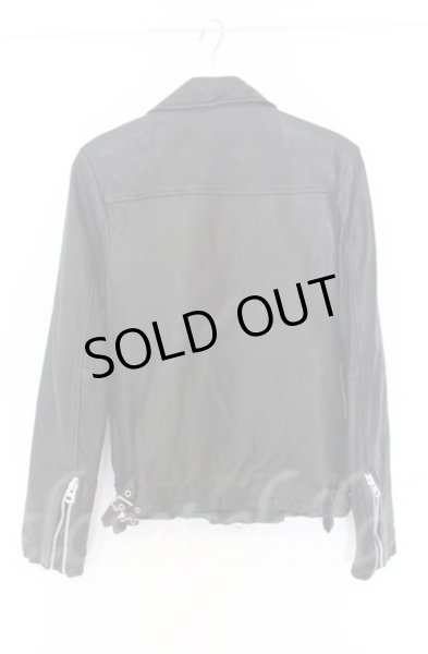 画像6: CIVARIZE / ベジタブルタンニングシープレザーダブルライダースジャケット 44 ブラック O-25-10-22-005-CI-ou-YM-OS (6)