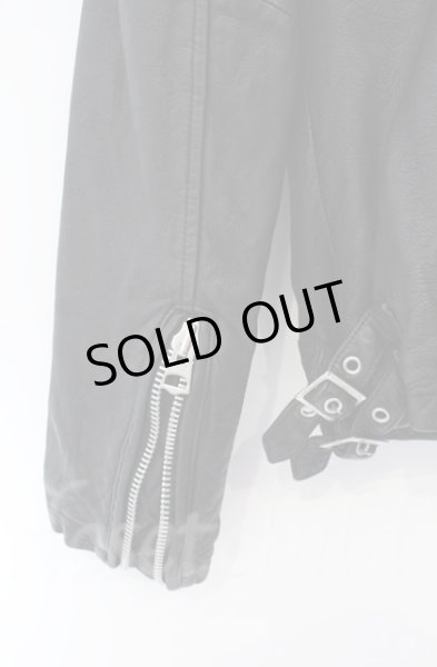 画像7: CIVARIZE / ベジタブルタンニングシープレザーダブルライダースジャケット 44 ブラック O-25-10-22-005-CI-ou-YM-OS (7)