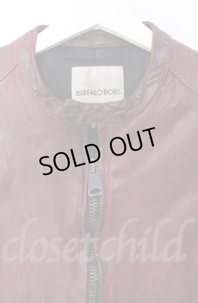 画像2: BUFFALO BOBS / ベジタブルタンニンゴートシングルライダースジャケット 2 ワイン O-25-10-22-006-BU-ou-YM-OS (2)