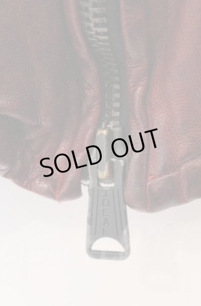 画像4: BUFFALO BOBS / ベジタブルタンニンゴートシングルライダースジャケット 2 ワイン O-25-10-22-006-BU-ou-YM-OS (4)