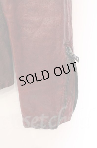 画像5: BUFFALO BOBS / ベジタブルタンニンゴートシングルライダースジャケット 2 ワイン O-25-10-22-006-BU-ou-YM-OS (5)