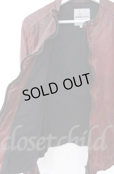 画像8: BUFFALO BOBS / ベジタブルタンニンゴートシングルライダースジャケット 2 ワイン O-25-10-22-006-BU-ou-YM-OS (8)