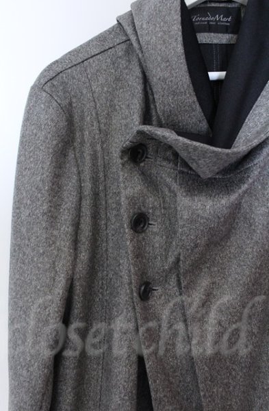 画像2: TORNADO MART / メランジニットフードコート L グレー O-25-10-22-010-TO-ja-YM-ZT86 (2)