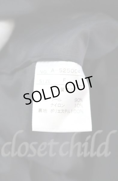 画像7: JURY BLACK / ハイネックメルトンコート  ブラック O-25-10-22-001-JU-ou-YM-OS (7)