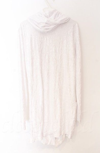 画像4: TORNADO MART / プリーツ幾何学エンボスカーディガン M ホワイト O-25-10-22-015-TO-to-YM-ZT140 (4)