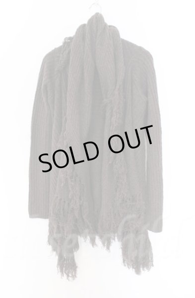 画像1: NO ID. / スラブニット3WAYフリンジガウン　カーディガン ONE グレー O-25-10-28-003-NO-to-YM-ZT1031P (1)