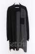 画像1: NO ID. BLACK / ギャザーロングシャツ ONE ブラックｘグレー O-25-10-28-023-NO-sh-YM-OS (1)
