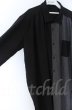 画像2: NO ID. BLACK / ギャザーロングシャツ ONE ブラックｘグレー O-25-10-28-023-NO-sh-YM-OS (2)