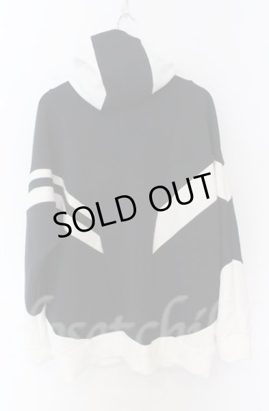 画像5: TORNADO MART / パッチドルマンフーディー　パーカー L ブラックｘホワイト O-25-10-28-024-TO-to-YM-ZT012 (5)