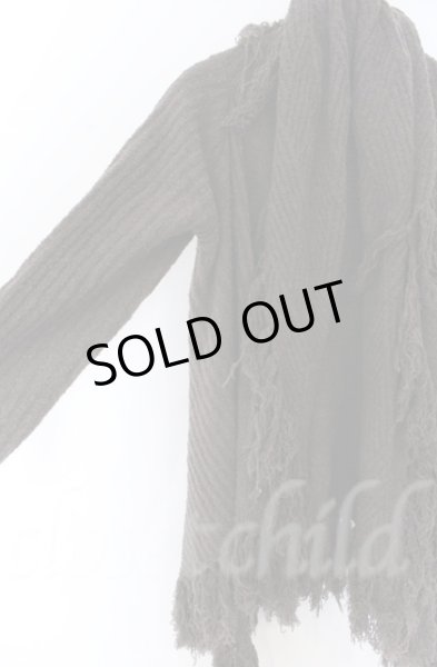 画像2: NO ID. / スラブニット3WAYフリンジガウン　カーディガン ONE グレー O-25-10-28-003-NO-to-YM-ZT1031P (2)