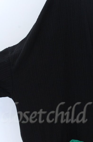 画像2: NO ID. / ランダムテレコBIG-C-D カーディガン ONE グリーンxブラック O-25-10-28-026-NO-to-YM-OS (2)