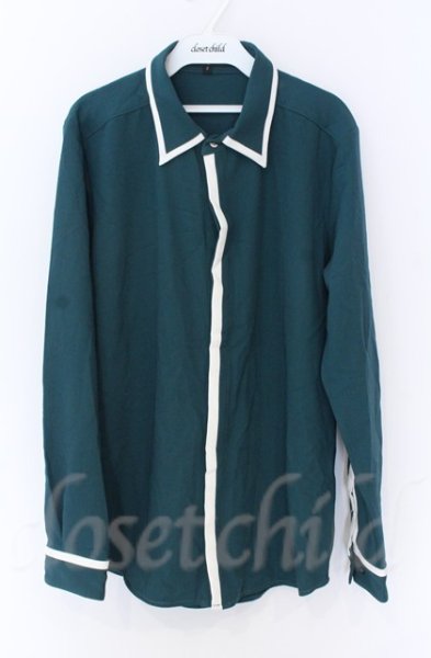 画像1: NO ID. / フライフロントスイッチングシャツ 2 グリーン O-25-10-28-027-NO-sh-YM-OS (1)