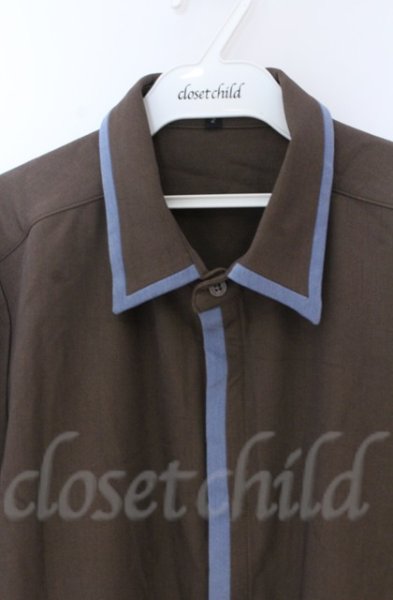 画像2: NO ID. / フライフロントスイッチングシャツ 2 ブラウン O-25-10-28-028-NO-sh-YM-OS (2)