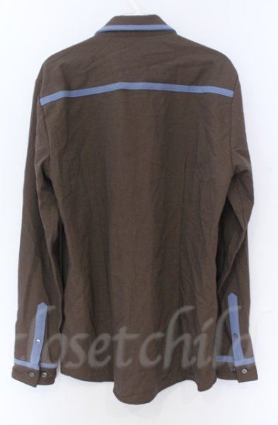 画像4: NO ID. / フライフロントスイッチングシャツ 2 ブラウン O-25-10-28-028-NO-sh-YM-OS (4)