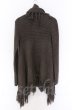 画像4: NO ID. / スラブニット3WAYフリンジガウン　カーディガン ONE グレー O-25-10-28-003-NO-to-YM-OS (4)