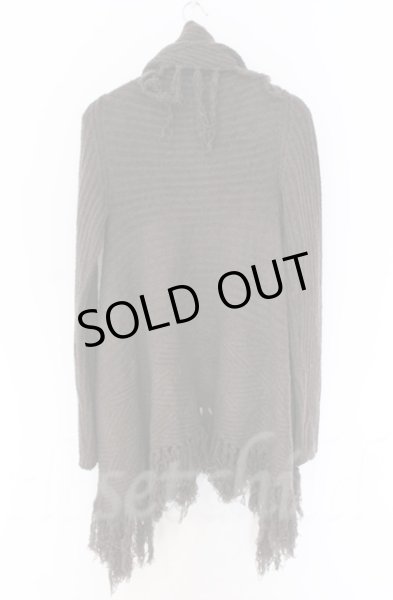 画像4: NO ID. / スラブニット3WAYフリンジガウン　カーディガン ONE グレー O-25-10-28-003-NO-to-YM-ZT1031P (4)