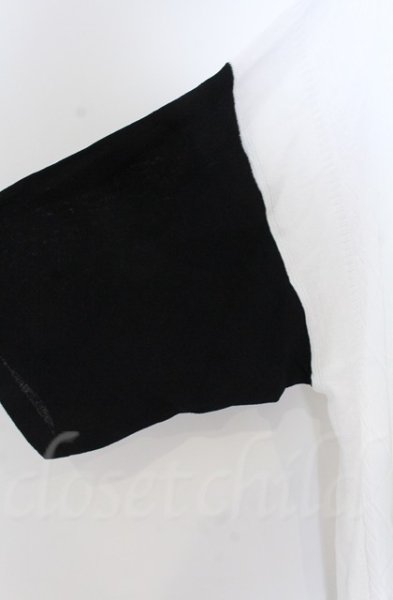 画像3: NO ID. / チェンジングカラーニットオープンカラーシャツ ONE ブラックxホワイト O-25-10-28-031-NO-sh-YM-OS (3)