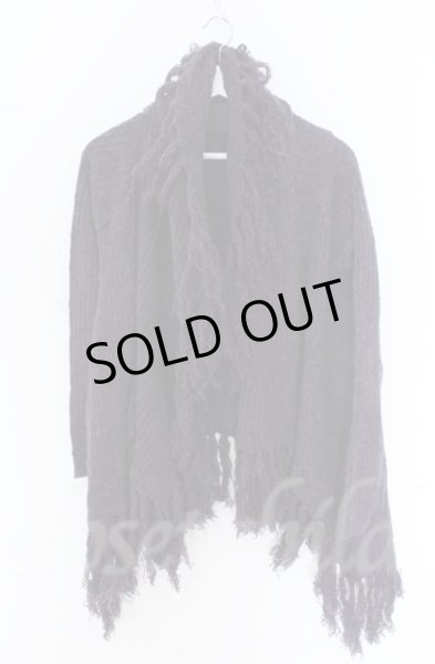 画像1: NO ID. BLACK / ケーブルニット3WAYフリンジガウン ONE パープル O-25-10-28-004-NO-to-YM-ZT026 (1)