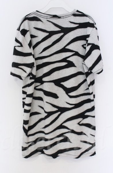 画像2: NO ID. BLACK / オパール加工レイヤードTシャツ 2 ブラックｘグレー O-25-10-28-034-NO-ts-YM-OS (2)