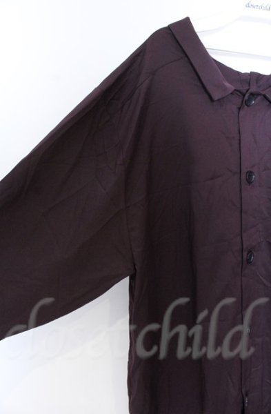 画像2: NO ID. BLACK / 2WAYロングシャツ ONE ワイン O-25-10-28-035-NO-sh-YM-OS (2)