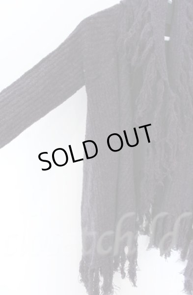 画像2: NO ID. BLACK / ケーブルニット3WAYフリンジガウン ONE パープル O-25-10-28-004-NO-to-YM-ZT026 (2)