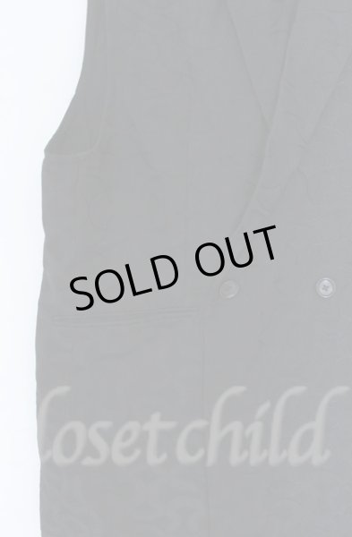 画像2: NO ID. BLACK / ノースリーブジャケット 2 ブラックxパターン O-25-10-28-037-NO-to-YM-OS (2)