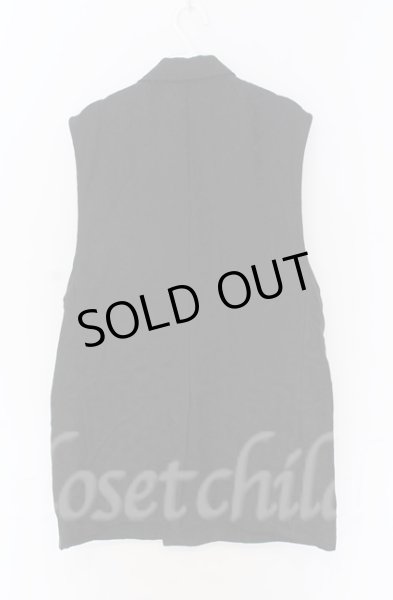 画像4: NO ID. BLACK / ノースリーブジャケット 2 ブラックxパターン O-25-10-28-037-NO-to-YM-OS (4)