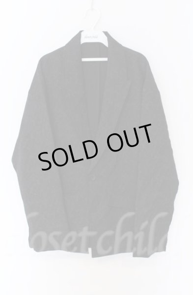 画像1: NO ID. BLACK / ドロップショルダー1B テーラードジャケット ONE ブラック O-25-10-28-038-NO-ja-YM-OS (1)