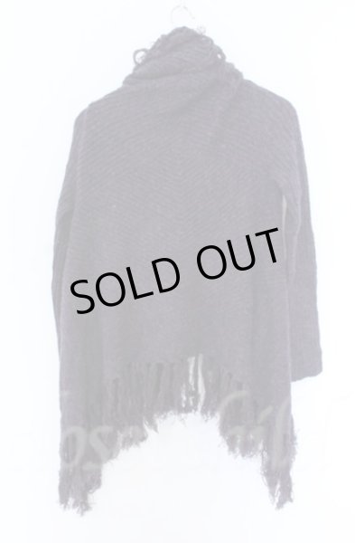 画像3: NO ID. BLACK / ケーブルニット3WAYフリンジガウン ONE パープル O-25-10-28-004-NO-to-YM-ZT026 (3)