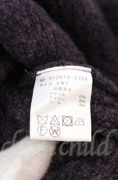 画像4: NO ID. BLACK / ケーブルニット3WAYフリンジガウン ONE パープル O-25-10-28-004-NO-to-YM-OS (4)