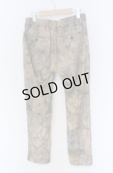 画像3: NO ID. / ワールドマッププリントアンクルイージートラウザーズパンツ 3 ベージュ O-25-10-28-041-NO-pa-YM-ZT1031P (3)