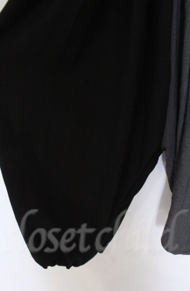 画像2: NO ID. BLACK / フラッタリングバギートラウザーズパンツ 1 ブラックｘグレー O-25-10-28-042-NO-pa-YM-OS (2)