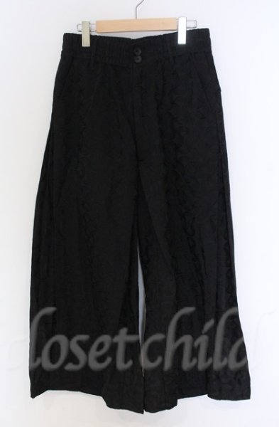 画像1: NO ID. BLACK / インバーテッドプリーツバギートラウザーズ 2 ブラック O-25-10-28-043-NO-pa-YM-OS (1)