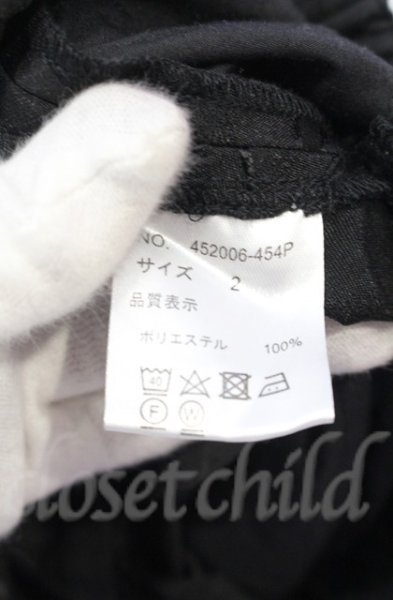 画像5: NO ID. BLACK / インバーテッドプリーツバギートラウザーズ 2 ブラック O-25-10-28-043-NO-pa-YM-OS (5)