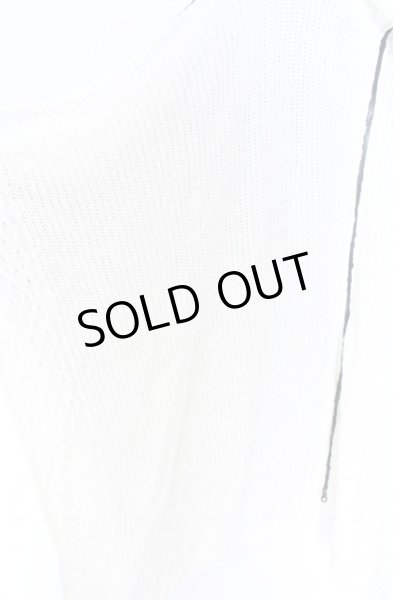 画像2: NO ID. / 3WAYニットZIPポンチョ ONE ホワイトｘブラック O-25-10-28-001-NO-to-YM-OS (2)