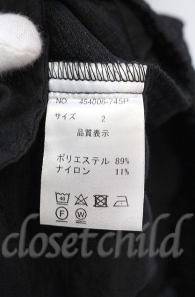画像8: NO ID. BLACK / バギーハーフトラウザーズパンツ 2 ブラック O-25-10-28-044-NO-pa-YM-OS (8)