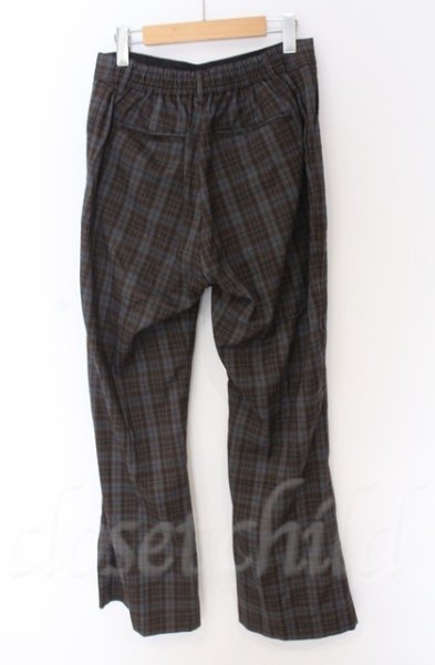 画像2: NO ID. / ハイウエストワイドレッグパンツ 2 ブルーグレーｘブラウン O-25-10-28-046-NO-pa-YM-OS (2)