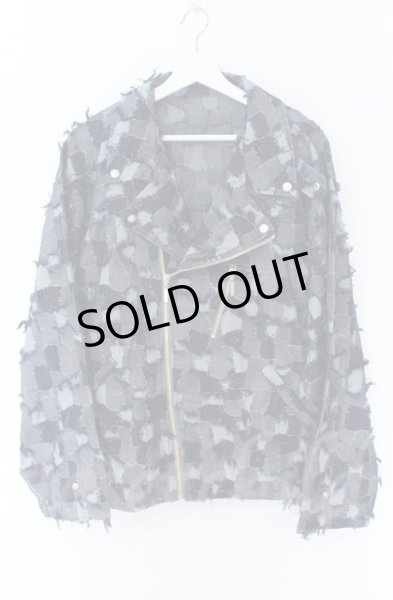 画像1: NO ID. / JQデニムBIGライダースジャケット ONE ブルー O-25-10-28-009-NO-ja-YM-ZT1111M (1)