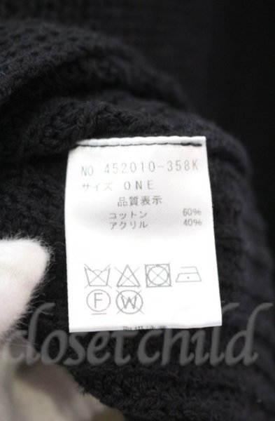 画像4: NO ID. / 3WAYニットZIPポンチョ ONE ホワイトxブラック O-25-10-28-001-NO-to-YM-OS (4)