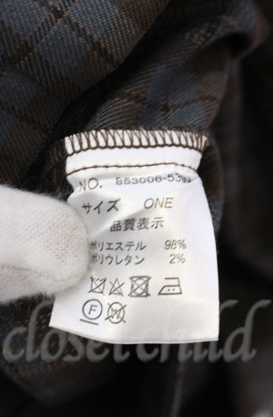 画像5: NO ID. / ドルマンスリーブダブルブレストジャケット ONE ブルーチェックxブラウン O-25-10-28-011-NO-ja-YM-OS (5)