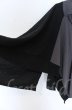 画像2: NO ID. BLACK / 3WAYリブZIPポンチョ ONE ブラックxチャコール O-25-10-28-002-NO-to-YM-OS (2)