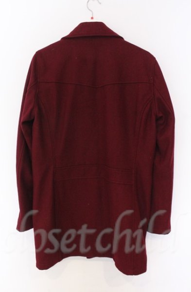 画像3: NO ID. BLACK / メルトンライダースコート 2 ワイン O-25-10-28-016-NO-ou-YM-OS (3)